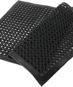 Black Anti-Fatigue Floor Mat 36" 60" Indoor Commercial Industrial Heavy Duty Use
