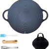 Iron Pans Set Cooking Pans Camping Frying Pans Outdoor BBQ Tool Grilling Plate Iron Pans Suitable for Outdoor Barbecues