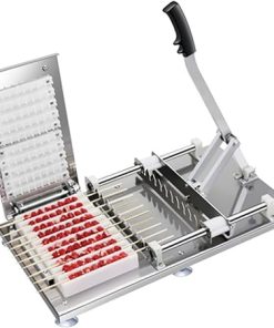 10 Holes BBQ Tool, Commercial Quick Wear Stainless Steel Mutton Kebab Machine, BBQ Making, Easy Barbecue Skewers Maker, Manual BBQ Threading Machine