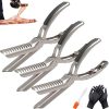 Barbecue Tongs Outdoor Accessory Tongs for Grilling Cooking Tongs Kitchen Tongs BBQ Tongs Grilling Tongs Multi-Function Barbecue Clip Grill Tong Metal with Plie 4