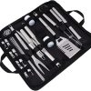 MERRYHAPY Outdoor Grill Tools Kit BBQ Accessories 15 in 1 Grilling Accessories Grill Tin Foil Camping BBQ 3