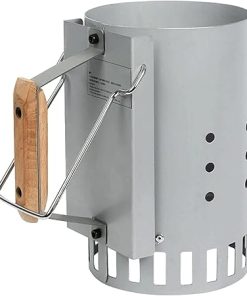 Barbecue Chimney Starter Charcoal Chimney Starter with Air Inlet Beech Handle Outdoor Cooking Tools Accessories Emergency Preparedness Camping Tool