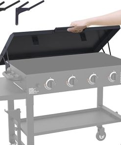 Blackstone Griddle Cover 36 inch, Matte Texture Aluminum Blackstone Grill lid, Powder-Coated, Suitable for 36 Griddle Grill Cover (Hinged Lid)