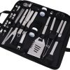 Shark BBQ Tongs Set (Two Pack) 13 & 17 In Grill Tongs and Meat Turners for Barbecue Grilling on Gas & Charcoal Grills – Red & Black 3
