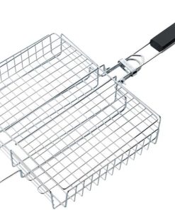 1pc Folding Rack Portable Barbecue Tool for Outdoor Cooking Camping and Picnics Grill Mesh for Fish and Chicken Roasting