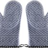 Layer Oven Mitts Thicken Kitchen Gloves Non-Slip Oven Pot BBQ Gloves Baking Cooking Tool