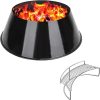 BBQ 13’’ Black Whirlpool & Warming Cooking Rack/Smoking Rack for Weber Kettle 22/26.75 WSM Smokey Mountain, Stainless Steel Whirlpool with Enamel Coating Barbecue Grill Accessories