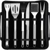 KANDUO 3PC Stainless Steel Grill Tools Set, Heavy Duty Barbecue Grill Utensils Set, Barbecue Accessories Grill Utensils with Storage Bag, for Beach, Backyards Garden – Perfect Grill Gifts for Men 4