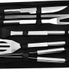 5 in 1 BBQ Multi Tool, BBQ Barbecue Grill Accessories Tools Set Kit Foldable and Portable Grill Tools Set Grilling Utensil Set Stainless Steel Grilling Accessories Gift 4