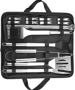 KANDUO BBQ Grill Accessories Set, Grilling Utensils Tools Set, Stainless Steel BBQ Tools Gift, 20-Piece - Perfect Grill Gifts for Men