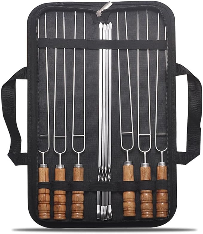 Outdoor Barbecue Fork Stainless Steel Skewer Fork Barbecue Tool Set Outdoor Barbecue Fork Stainless Steel Skewer Fork Barbecue Tool Set