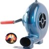 Outdoor Cooking Barbecue Fire Bellows, Iron Gear Popcorn Fan Manual Fan, Hand Crank Blacksmith Forge Blower Fan, Starter Flame Exciter with Hand Crank Tool, for Camping BBQ Accessories(150W) 4