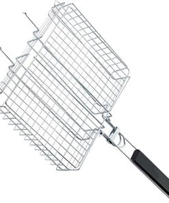 1pc Portable Barbecue Grill Rack Folding Fish Tool for Outdoor Bbq Mesh Clamp for Camping and Picnics - Design