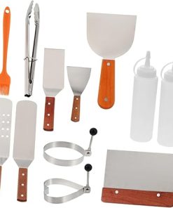 Happyyami Grill Utensils Set 12 in 1 BBQ Grill Accessories Set Portable Barbecue Tools for Outdoor Stainless Steel BBQ Kit