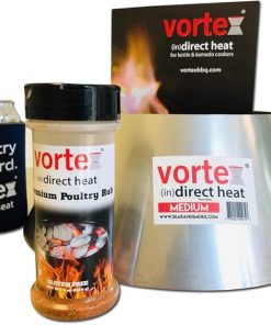 Genuine Medium BBQ Vortex Gift Pack for wsm Kettle 22 26.75 Big Green Egg kamado - 3 PC