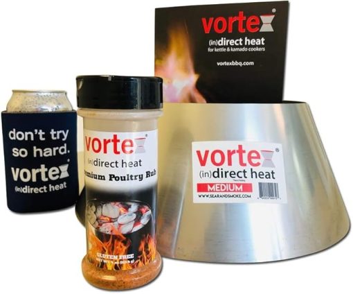Genuine Medium BBQ Vortex Gift Pack for wsm Kettle 22 26.75 Big Green Egg kamado - 3 PC