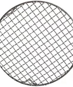 Stainless Steel Round Cooling Rack - BBQ Grill Mesh for Outdoor Barbecue Cooking(D25cm)