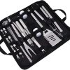 22-Piece BBQ Tool Set Stainless Steel Barbecue Accessories Fork Scraper Brush Shovel for Home Outdoor Camping 3
