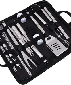 Grill Accessories for Men Tool Sets Stainless Steel Tools Kit Grilling Tools for Outdoor Use