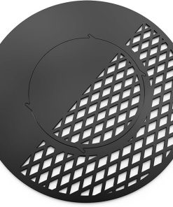 onlyfire BBQ Griddle and Grate Combo Kit for Weber 22 inch Kettle Charcoal Grills