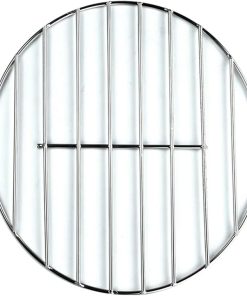 BBQ Grill Mesh 1 pcs Stainless Steel Round BBQ Grill Mesh Home Roast Nets Bacon Grill Tool Iron Nets Barbecue Accessories(39.8cm)