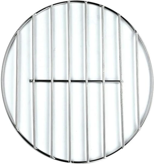 BBQ Grill Mesh 1 pcs Stainless Steel Round BBQ Grill Mesh Home Roast Nets Bacon Grill Tool Iron Nets Barbecue Accessories(39.8cm)