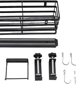 Portable Griddle Caddy Organizer Black Grill BBQ Seasoning Rack Outdoor Camping Essential 2