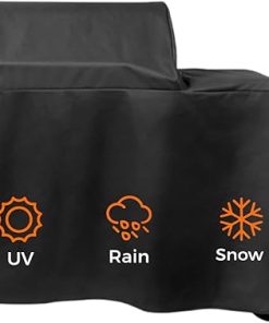 52 in. Grill Cover for Traeger Woodridge Wood Pellet Grills - Heavy Duty Waterproof Resistant Full-Length Smoker Cover for Woodridge Grill BAC759/BAC761 Accessory