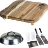 Stainless Steel Round Grill Basket Roasting Rack Wire Grilling Rack Bbq Tool Outdoor Cooking Equipment 3