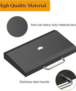 BBQ-PLUS Hinged Lid & Cover for Blackstone 36″ Griddle, Black 2
