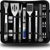 Barbecue Grilling Basket,Grilled Fish Clip Stainless Steel Home Tool Accessories with Handle Barbecue 4