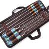 Outdoor Camping Portable Storage Hook Hanging Rack Folding Tripod Barbecue Tool Bracket 3