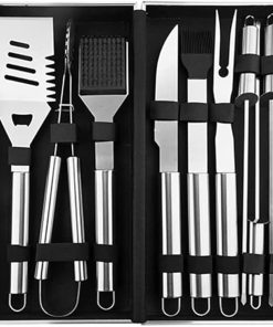 Grill Accessories Set 10PCS Stainless Steel Barbecue Tool Set for Backyard Outdoor Camping - Best Grill Gift