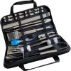 Grill Accessories for Men 11pc Stainless Steel BBQ Tools Kit Camping Cookware BBQ Utensils Set 4