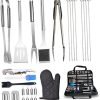 Mini Tongs Silicone Food Tong Stainless Steel Kitchen Tongs Silicone Non-Slip Cooking Clip Clamp BBQ Salad Tools Grill Kitchen Accessories Tongs 4