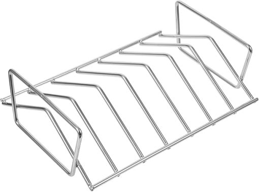 Barbecue Rib Rack Grill Tool Ceramic BBQ Accessories Outdoor Grill Rack for Smoking
