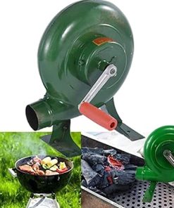 Grill Fan Grill BBQ Fan Air Fan Grill Fan Manual Outdoor Grill Fan Small and Lightweight Grill Fan Picnic Camping Stove Accessories Cooking Tool 2