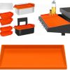 Full-edge 36″ Silicone Griddlle Cover Mat – Silicone Tool Mat – Griddle Grease Cup Liners with Gate: 3 in 1 Grill Accessories for Blackstone 4