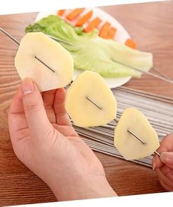 GANAZONO 100pcs Bbq Skewers for Grilling Stainless Steel Barbecue Sticks Outdoor Bbq Accessories Korean Grill Tools 2