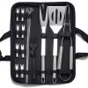 Generic Grilling Accessories Kit Grill Tools Set, 16PCS Stainless Steel Grill Tools Set with Carry Bag, Barbecue Tools, Utensils for Outdoor Camping，Gift for Grilling Lover Outdoor