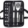 Generic Grilling Accessories Kit Grill Tools Set, 16PCS Stainless Steel Grill Tools Set with Carry Bag, Barbecue Tools, Utensils for Outdoor Camping，Gift for Grilling Lover Outdoor 4