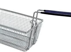Bayou Classic 700-186 Fry Basket For 4-gal Stainless Bayou Fryer Features Cool Touch Handle Wire Mesh Basket Perfect For Frying Fish Shrimp Chicken Onion Rings Hushpuppies and Fries