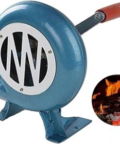 Hand Crank Blacksmith Forge Blower - Iron Gear Popcorn Fan, Portable Hand Crank Blowers, Outdoor Cooking BBQ Fan Air Blower, Barbecue Fire Bellows for Picnic Camping Stove Accessories ( Size : 150W )