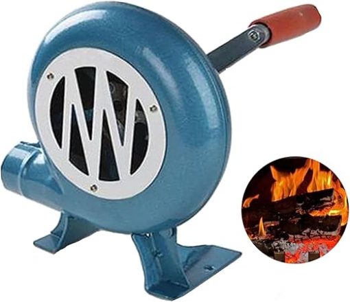 Hand Crank Blacksmith Forge Blower - Iron Gear Popcorn Fan, Portable Hand Crank Blowers, Outdoor Cooking BBQ Fan Air Blower, Barbecue Fire Bellows for Picnic Camping Stove Accessories ( Size : 150W )