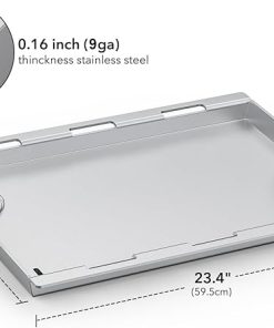 Stanbroil Full Size Griddle Insert for Weber Spirit 300, Spirit 400 Series Gas Grill, Flat Top Grill Griddle Insert for Weber Spirit 310 315 320 330 335 425 435, Stainless Steel 2