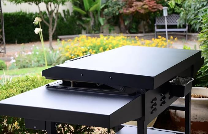 Blackstone 28 inch Griddle Lid – Push-Pull Griddle Cover, Hard Cover, Flat top Grill Cover, Griddle Accessories, Black (28 inch) 2 Blackstone 28 inch Griddle Lid - Push-Pull Griddle Cover, Hard Cover, Flat top Grill Cover, Griddle Accessories, Black (28 inch) - Image 2