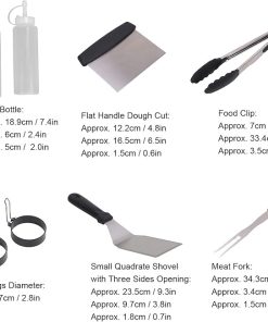BBQ Grilling Accessories Set, 12Pcs Stainless Steel Accessories Kit, Barbecue Grilling Tool, BBQ Utensil Set for Outdoor Camping Backyard 2