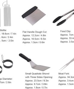 12Pcs Stainless Steel Grilling Kit, Food Grade Material Heat Resistant BBQ Grill Tool Set with Storage Bag for Camping 2