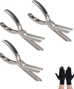 Rib Prep Tool, Stainless Steel Rib Membrane Removal Tool, Ergonomic Design for Easy Membrane Removal, Dishwasher Safe BBQ Accessories(3pcs)