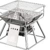 BBQ Grill Outdoor Portable BBQ Grill Non-stick Surface Folding Barbecue Charcoal Grill Outdoor Camping Supplies Picnic BBQ Accessories 3